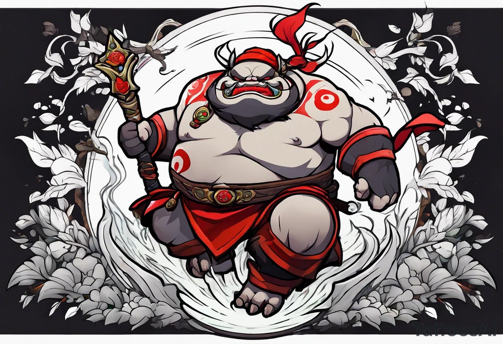 pudge in dota 2 tattoo idea