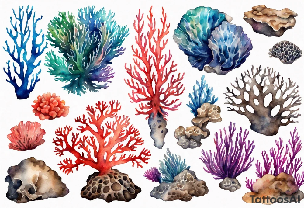 Corals tattoo idea