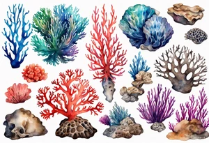 Corals tattoo idea