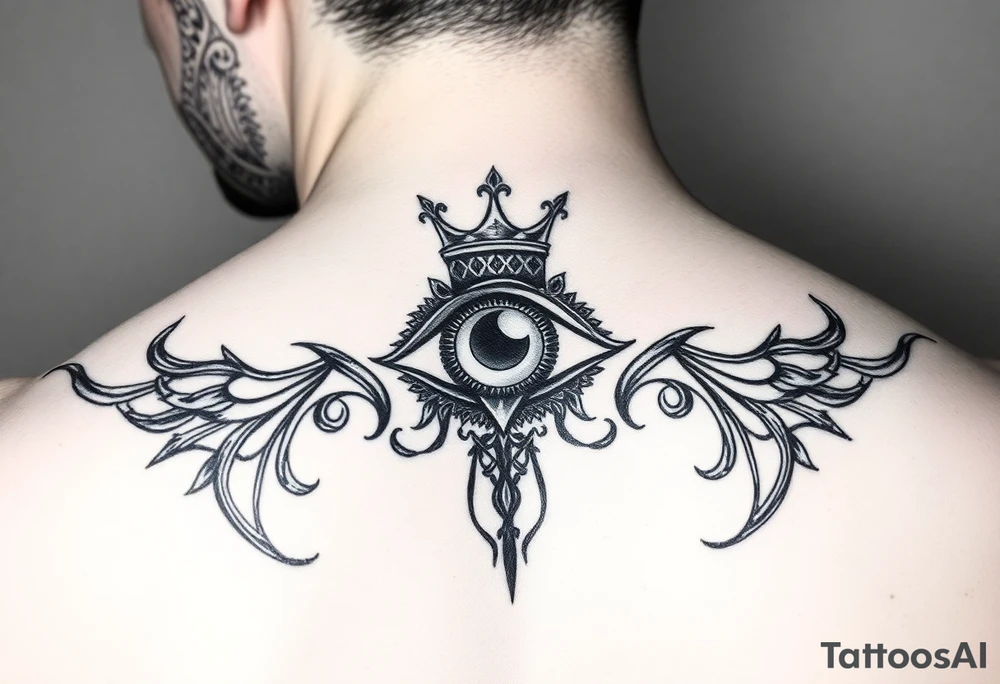 The saying "In the land of the blind, the one eyed man is king". I want to incorporate this saying into a relevant and unique design or tattoo idea. Some inspiration that I like are: Pirate theme, Roman Empire theme, Fantasy King Era theme, Futuristic/Cyberpunk theme. tattoo idea