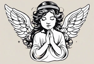 Little angel tattoo idea