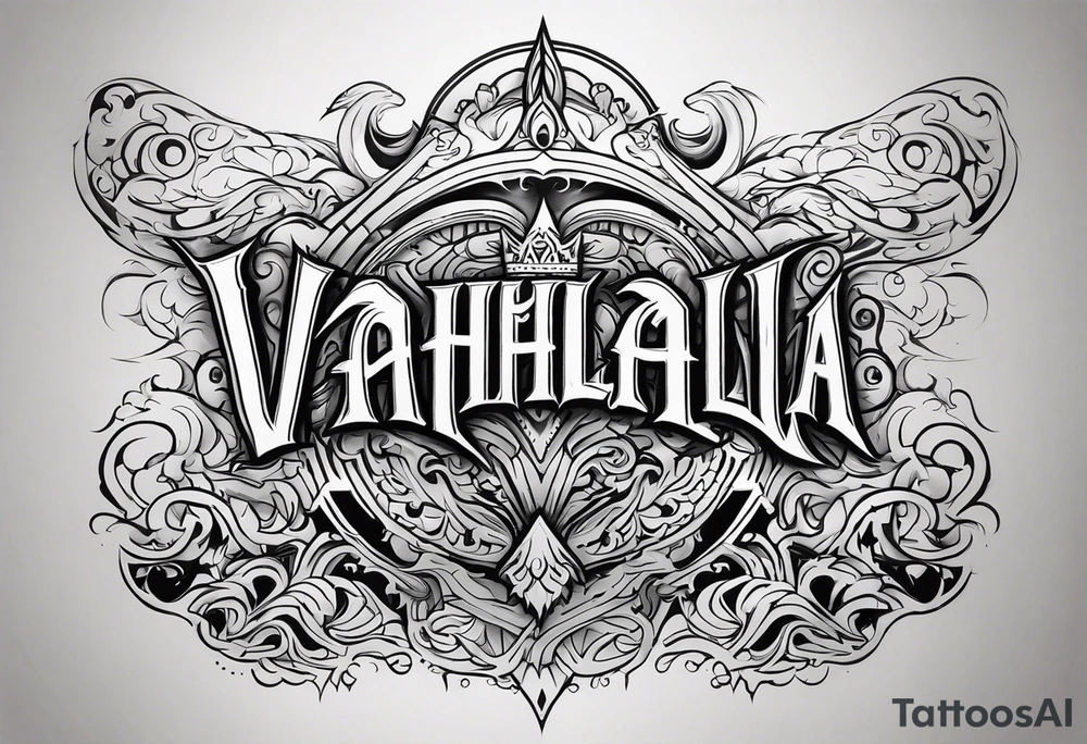 Valhalla mist tattoo idea