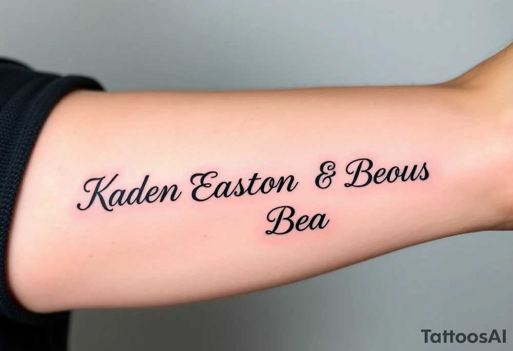 Kaden Easton Brooks Beau tattoo idea