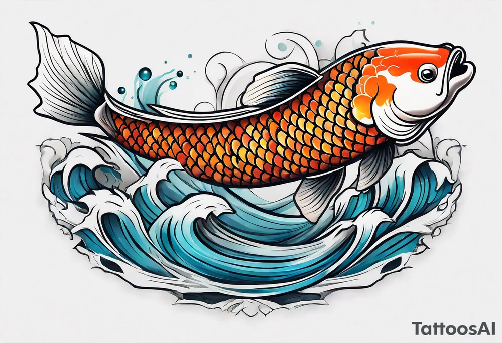 Koi fish tattoo idea