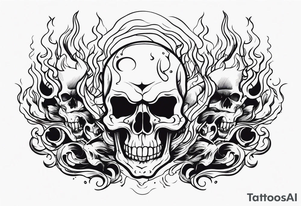 Welding,skulls,flames,sparks tattoo idea