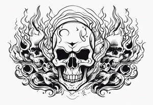 Welding,skulls,flames,sparks tattoo idea