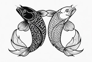 Koi fish yin and yang tattoo idea