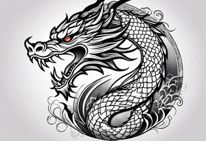 Japanese dragon tattoo idea
