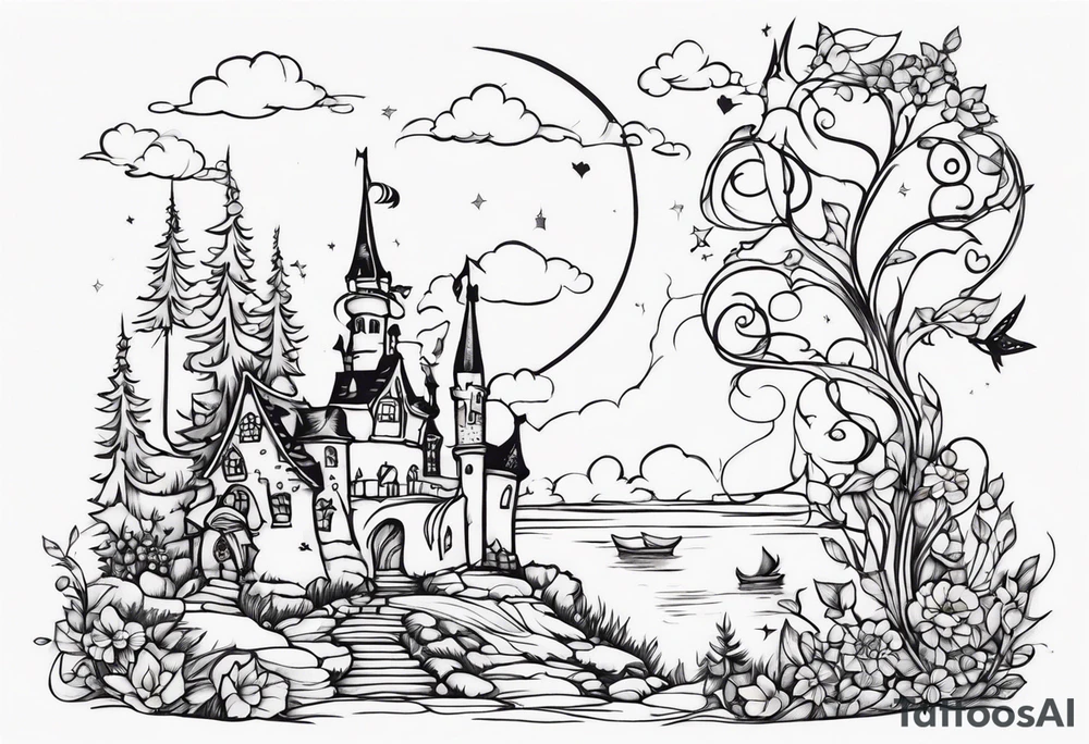 Fairy tale tattoo idea