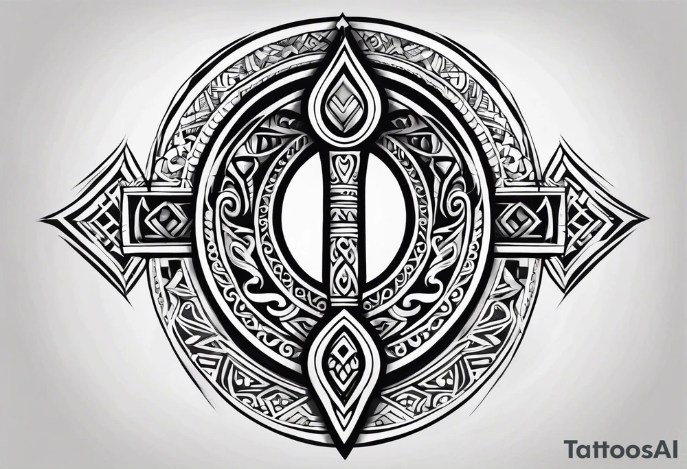 ankh, maori tattoo idea