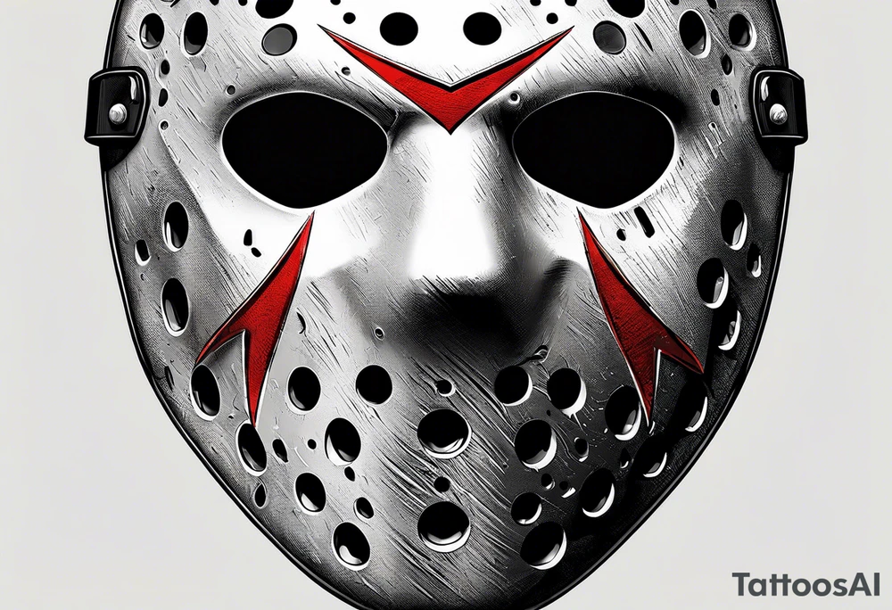 Friday the 13th Jason mask, Japanese art tattoo idea