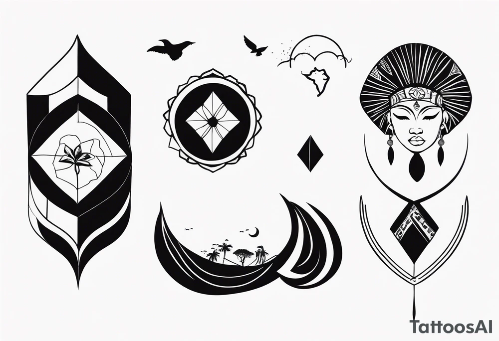 african collarbone tattoos tattoo idea