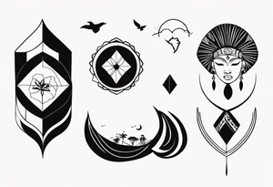 african collarbone tattoos tattoo idea