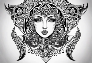 celtic sternum tattoo tattoo idea