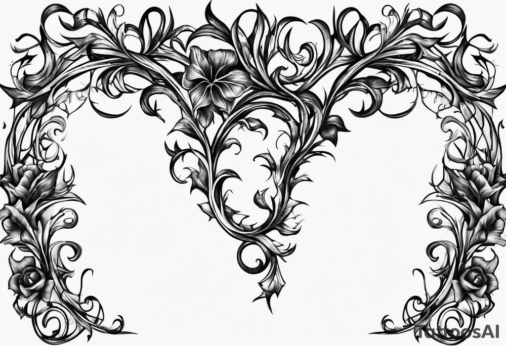 A thorn vine tattoo idea