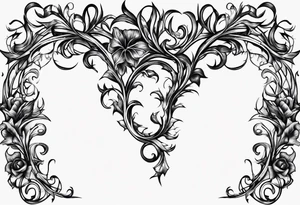 A thorn vine tattoo idea