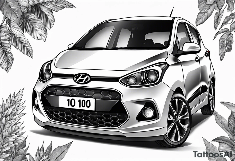 hyundai i10 tattoo idea