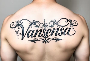 Name Vanessa tattoo idea