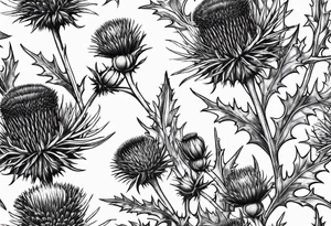 Scottish thistle tattoo idea