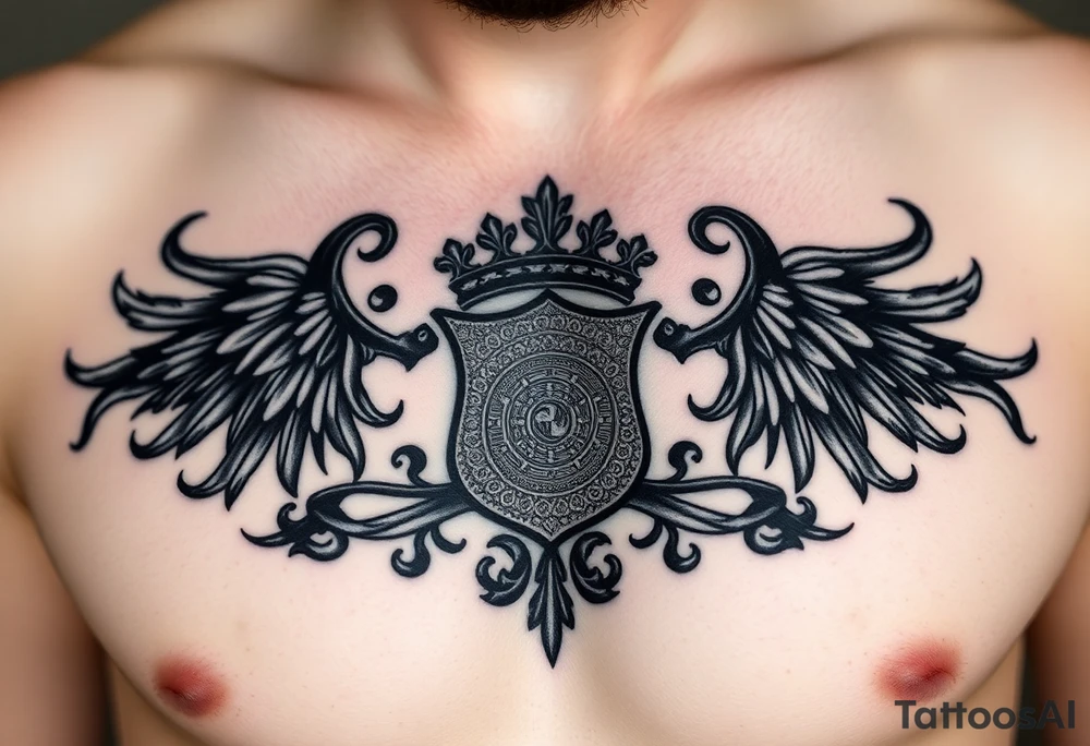 Smith, Irish family crest very intricate tattoo idea
