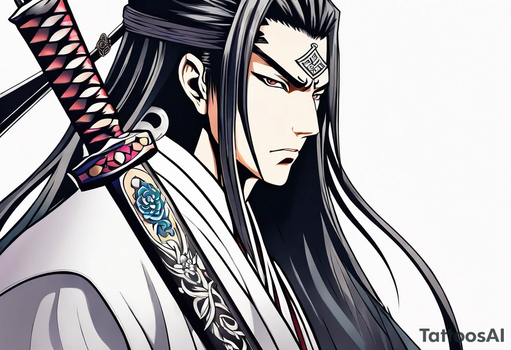Byakuya shikai sword tattoo idea