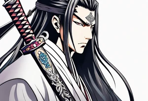 Byakuya shikai sword tattoo idea