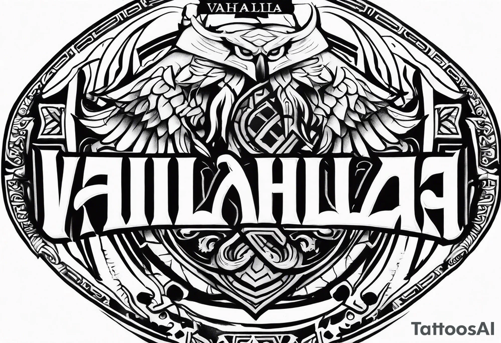 Valhalla soldier tattoo idea