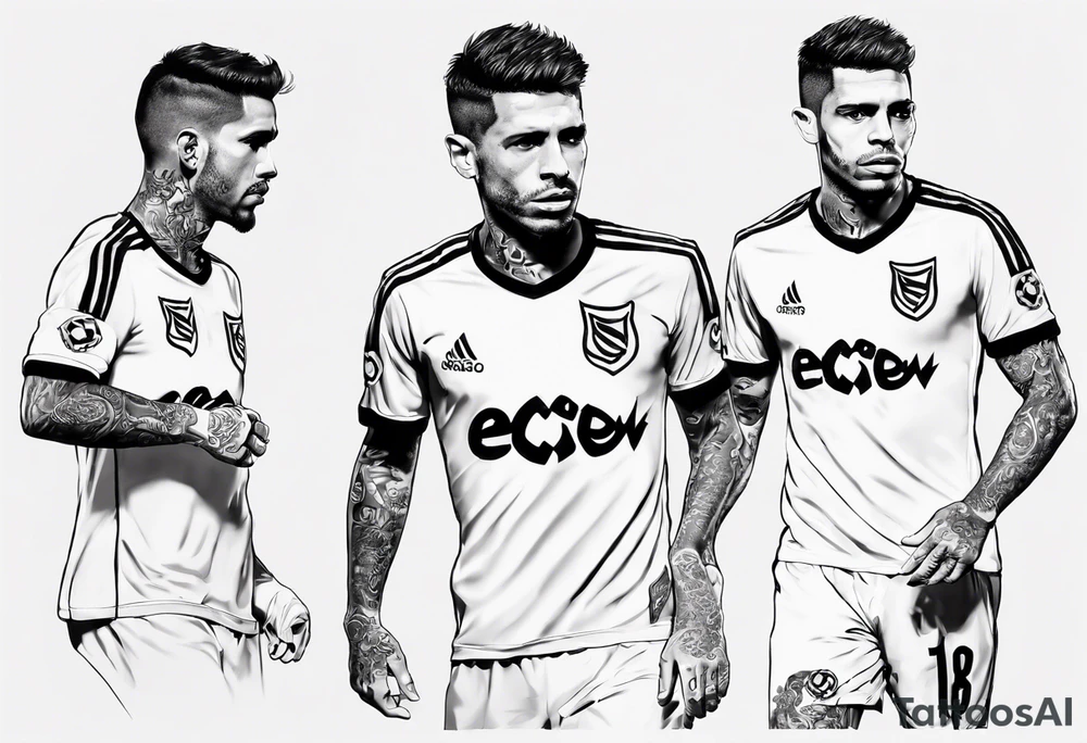 Corinthians player Cássio Ramos tattoo idea