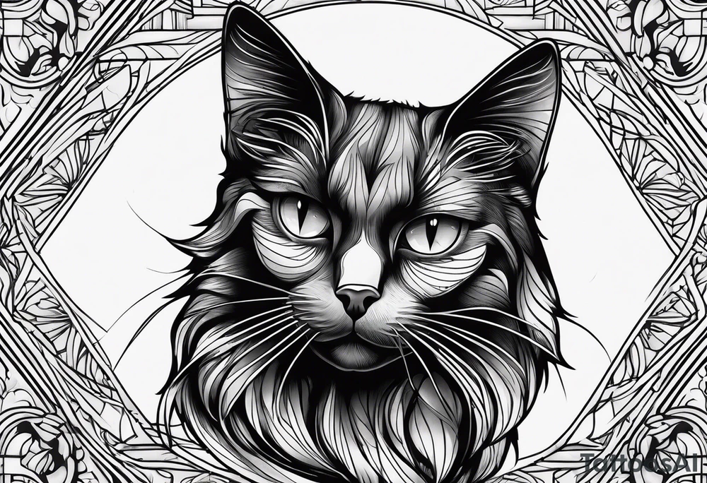 Black Cat tattoo idea