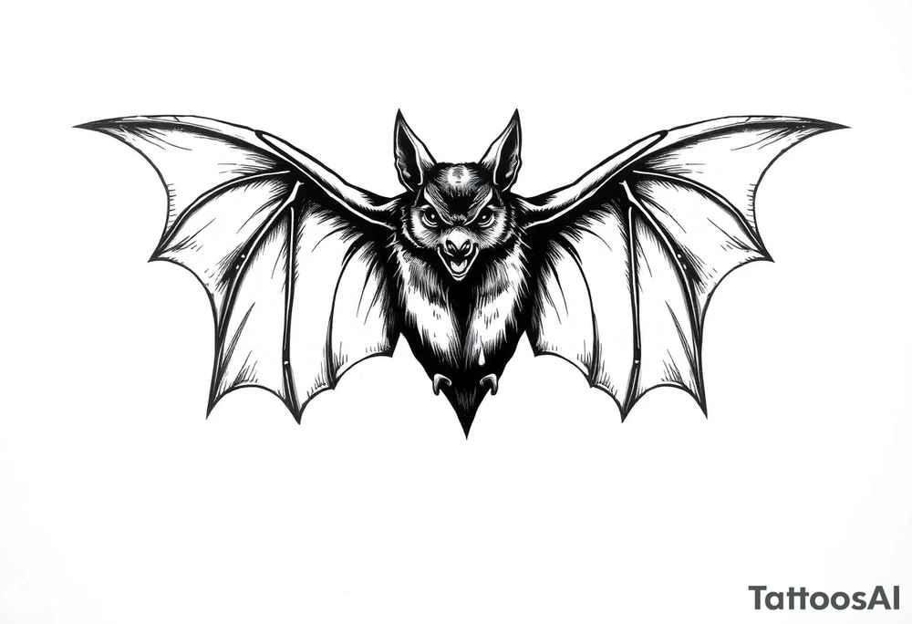 Bat tattoo idea