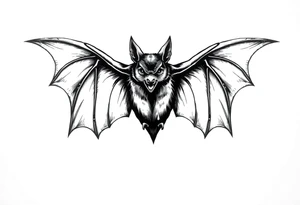 Bat tattoo idea