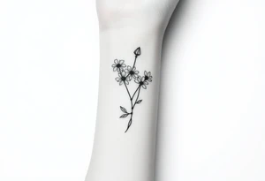 Poetry ink and pen tattoo idea