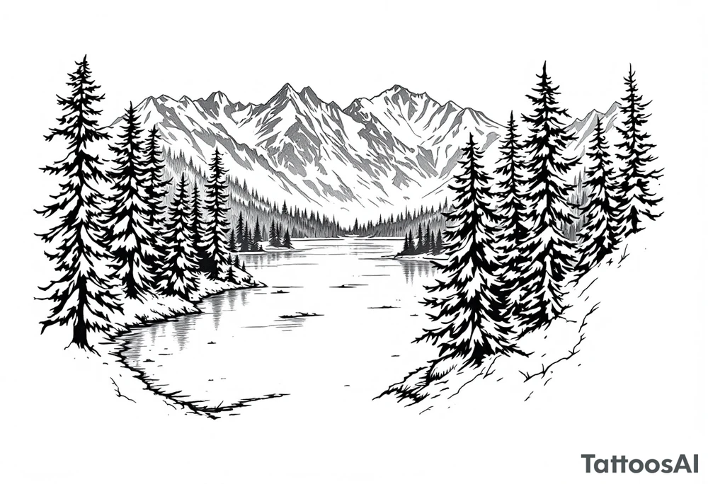 lake tahoe tattoo idea