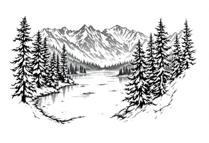 lake tahoe tattoo idea