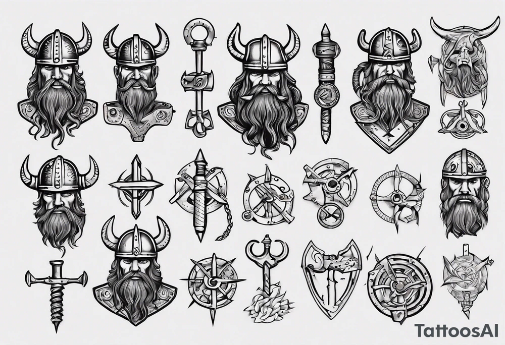 Viking mechanic tattoo idea