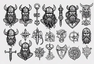 Viking mechanic tattoo idea