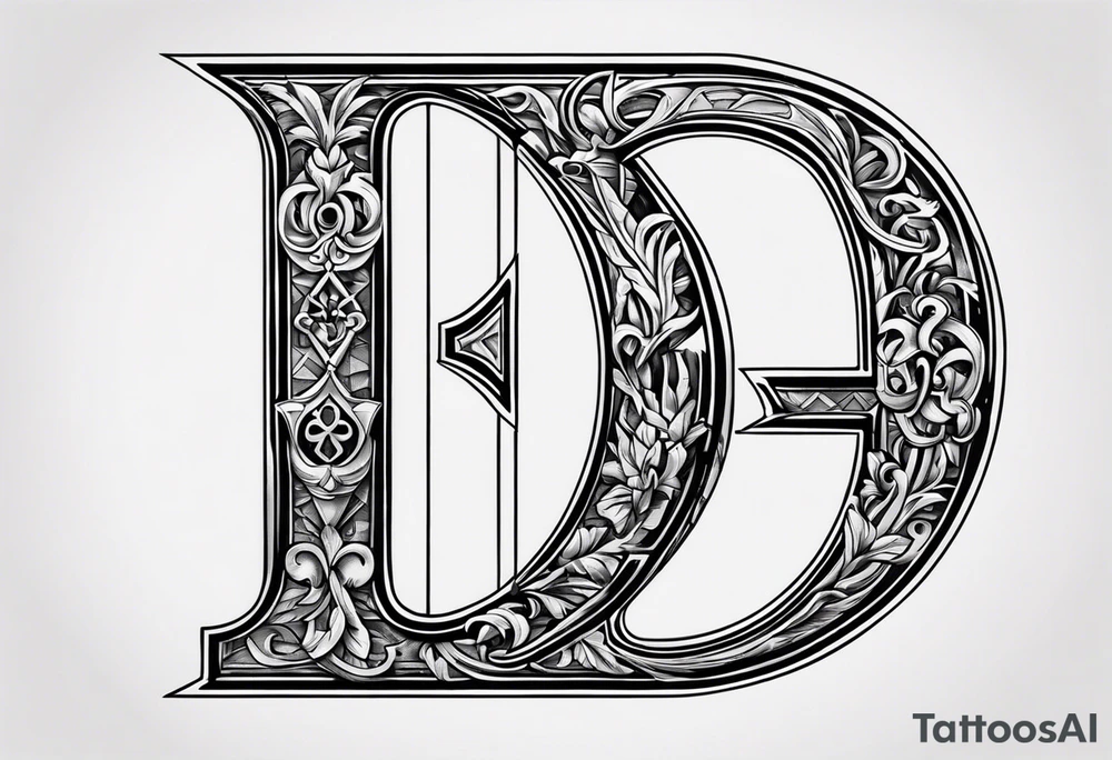 Fancy old English letters that say 1992 tattoo idea