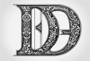Fancy old English letters that say 1992 tattoo idea