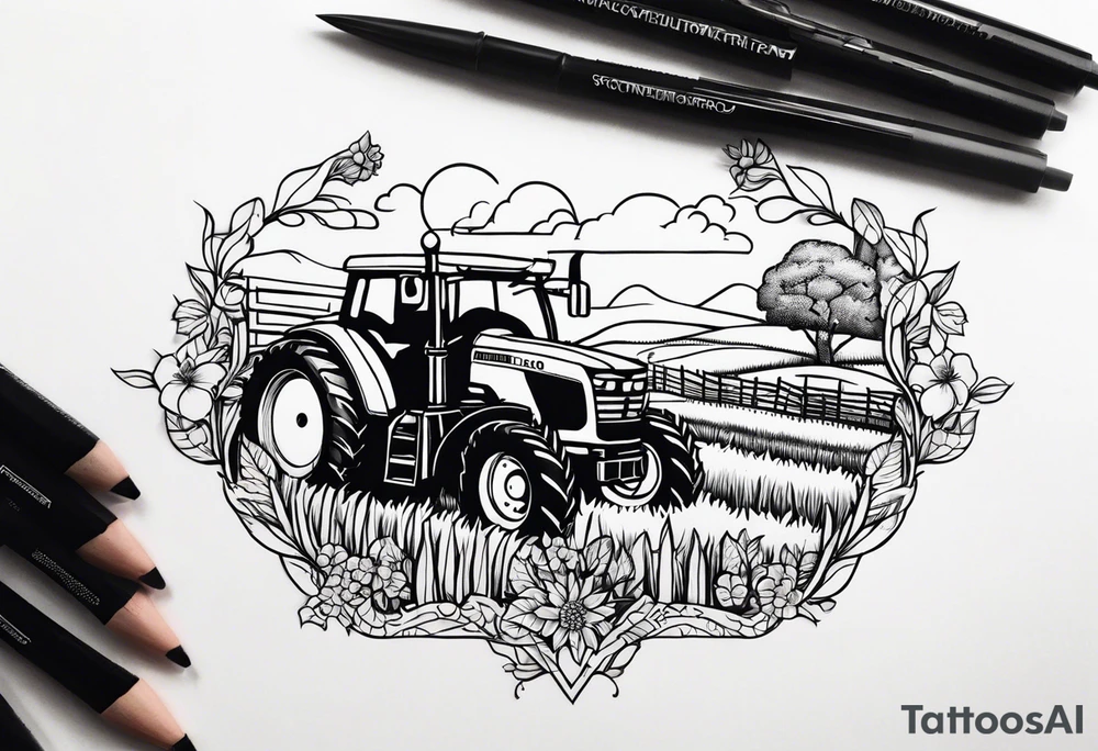farming tattoo idea