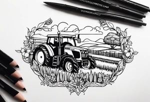 farming tattoo idea