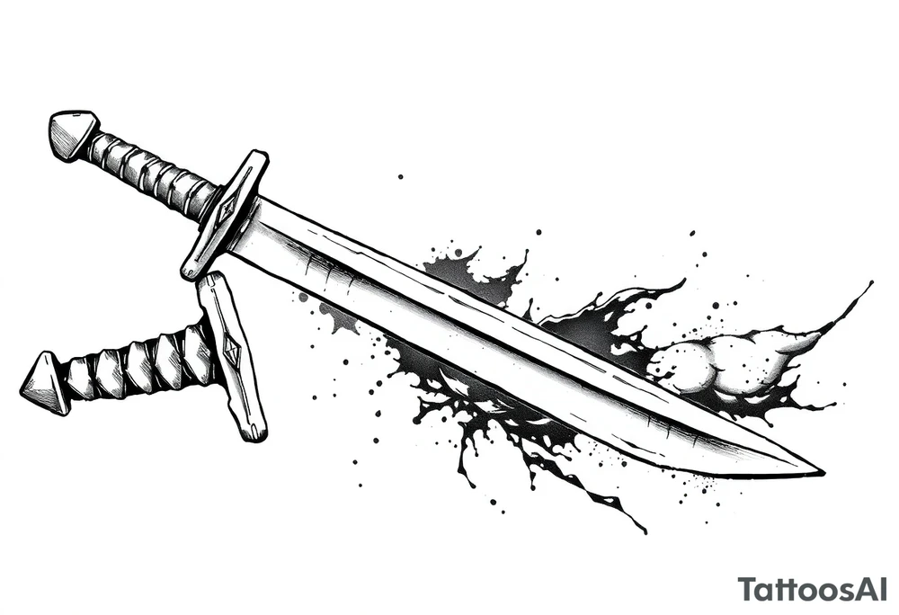 generate a sword tattoo idea