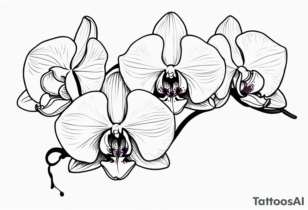 orchids tattoo idea
