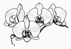orchids tattoo idea