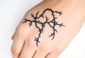 Vines with thorns tattoo idea