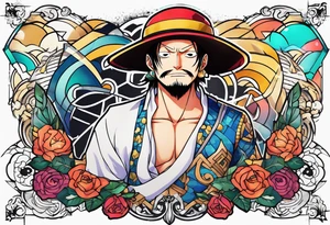 One piece anime tattoo idea