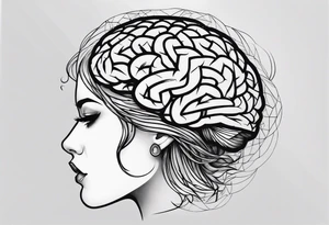 Tattoo going through brain tattoo idea