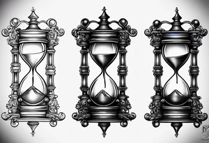 Cherry hourglass tattoo idea