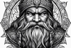 fighting dwarf tattoo idea