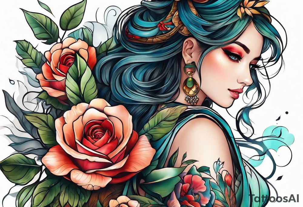 arm tattoo for woman tattoo idea