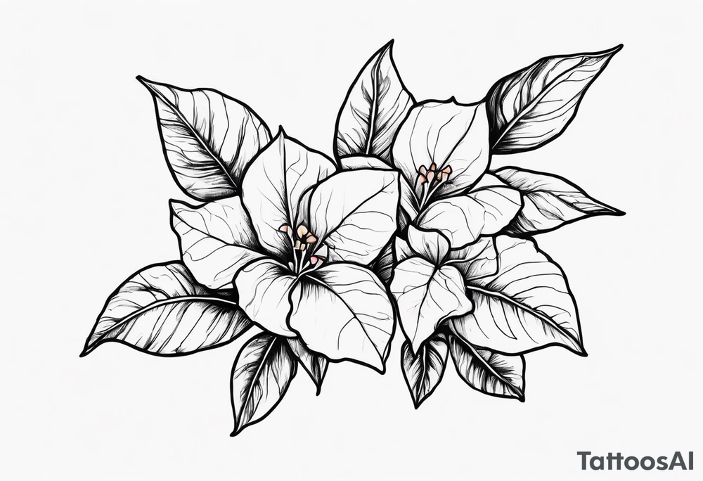 Bougainvillea tattoo idea